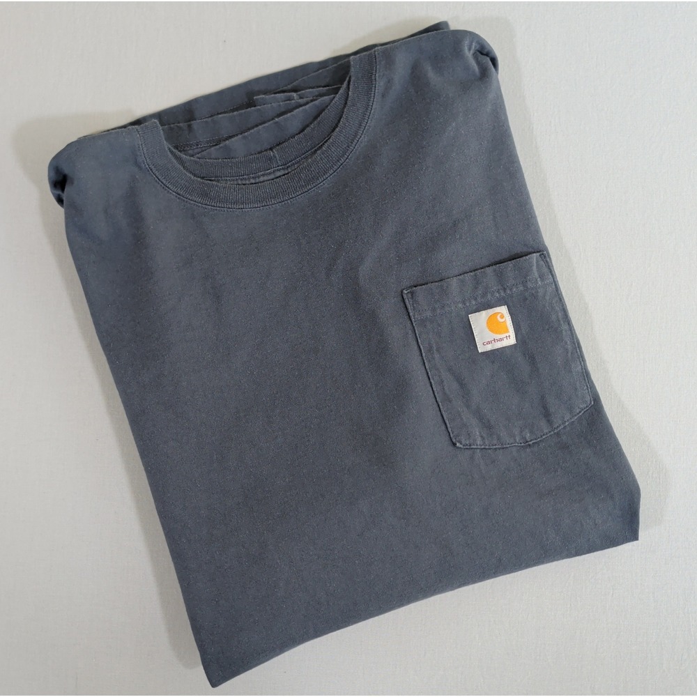 Carhartt K87 Pocket T-Shirt Alaska Graphic Gray Short Sleeve Mens 4XL 4X Tee